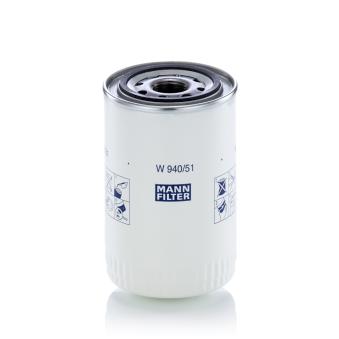 Filtre, système hydraulique de travail MANN-FILTER W 940/51