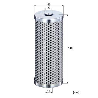 Filtre, système hydraulique de travail MANN-FILTER H 6008