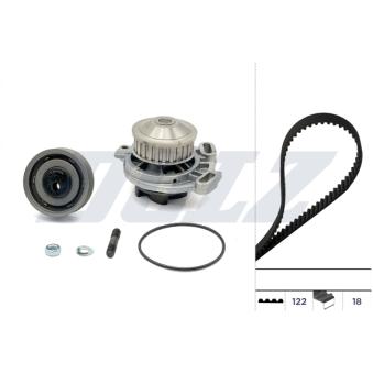 Pompe à eau + kit de courroie de distribution DOLZ KD122