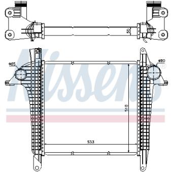 Intercooler, échangeur NISSENS 97057