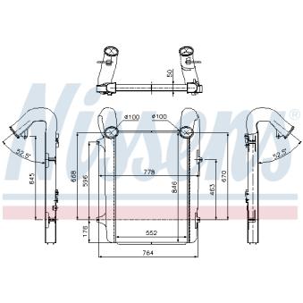 Intercooler, échangeur NISSENS 97059