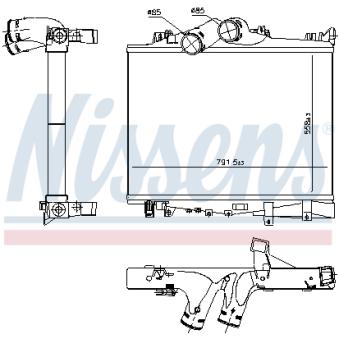 Intercooler, échangeur NISSENS 97038