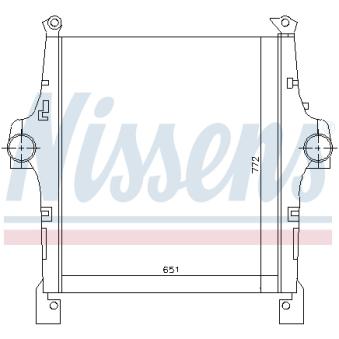 Intercooler, échangeur NISSENS