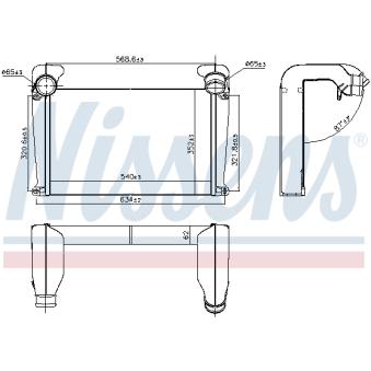 Intercooler, échangeur NISSENS