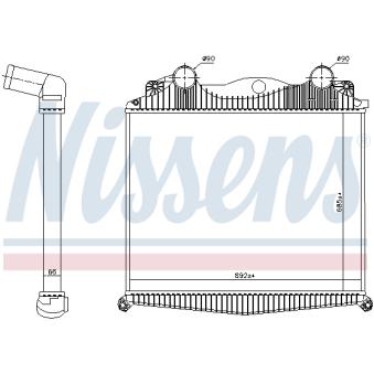 Intercooler, échangeur NISSENS 97014