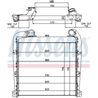 Intercooler, échangeur NISSENS 97029