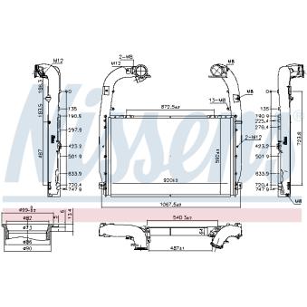 Intercooler, échangeur NISSENS 97084
