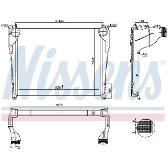 Intercooler, échangeur NISSENS