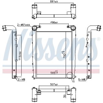 Intercooler, échangeur NISSENS 97090
