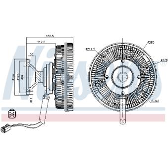 Embrayage, ventilateur de radiateur NISSENS 86165