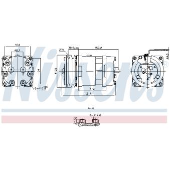Compresseur, climatisation NISSENS 891000
