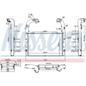 Intercooler, échangeur NISSENS 961578