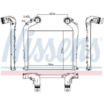 Intercooler, échangeur NISSENS