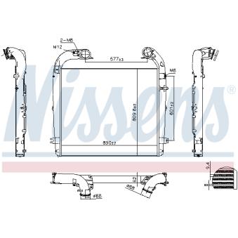Intercooler, échangeur NISSENS 961439