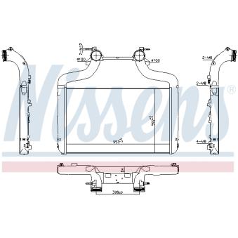 Intercooler, échangeur NISSENS 961347