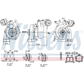 Turbocompresseur, suralimentation NISSENS 930125