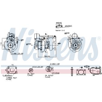 Turbocompresseur, suralimentation NISSENS 93724