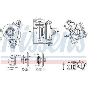 Turbocompresseur, suralimentation NISSENS 93759