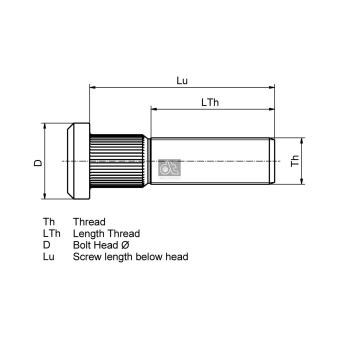 Boulon de roue DT 2.65192