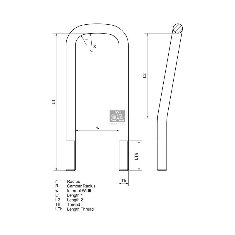 Bride de ressort DT 1.25402 - Visuel 1