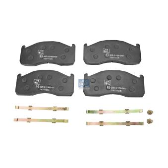 Jeu de 4 plaquettes de frein arrière DT 2.94073