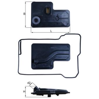 Filtre hydraulique, boîte automatique KNECHT HX 270D