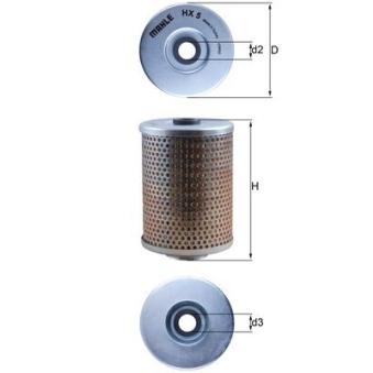 Filtre hydraulique, direction KNECHT HX 5