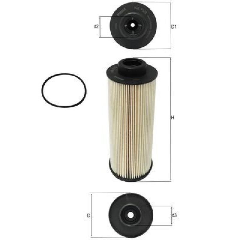 Filtre à carburant KNECHT KX 73/2D - Visuel 1