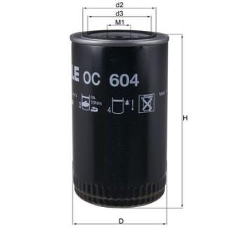 Filtre à huile KNECHT OC 604