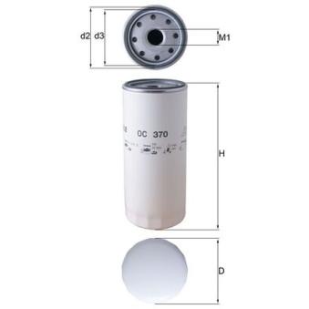 Filtre à huile KNECHT OC 370