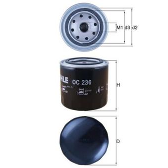 Filtre à huile KNECHT OC 236