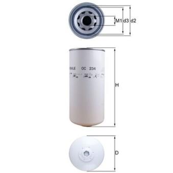 Filtre à huile KNECHT OC 234