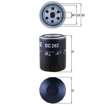 Filtre à huile KNECHT OC 262