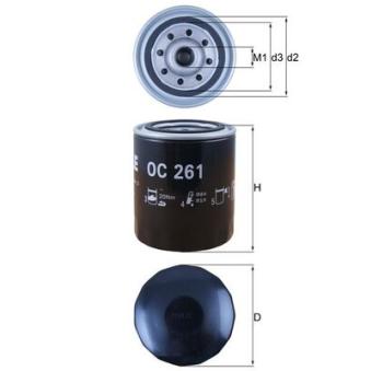 Filtre à huile KNECHT OC 261