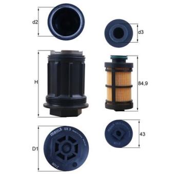 Filtre d'urée KNECHT UX 3KIT