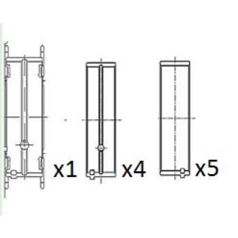 Coussinet de vilebrequin FAI AutoParts BM1010-STD