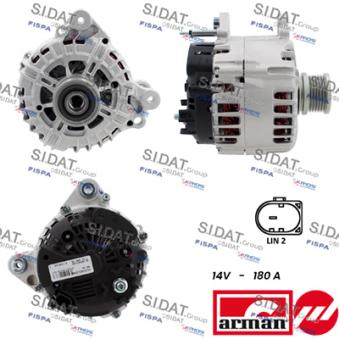 Alternateur SIDAT A12VA0132AS