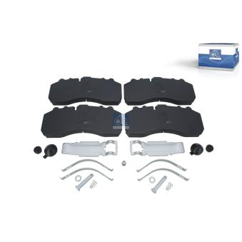 Jeu de 4 plaquettes de frein arrière DT