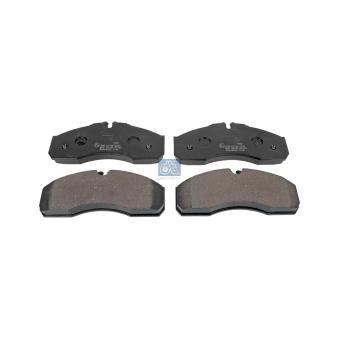 Jeu de 4 plaquettes de frein avant DT