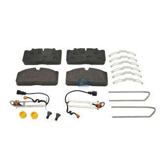 Jeu de 4 plaquettes de frein avant DT 6.95100