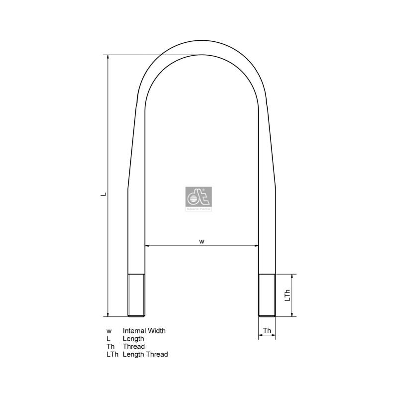 Bride de ressort DT 6.11107 - Visuel 1