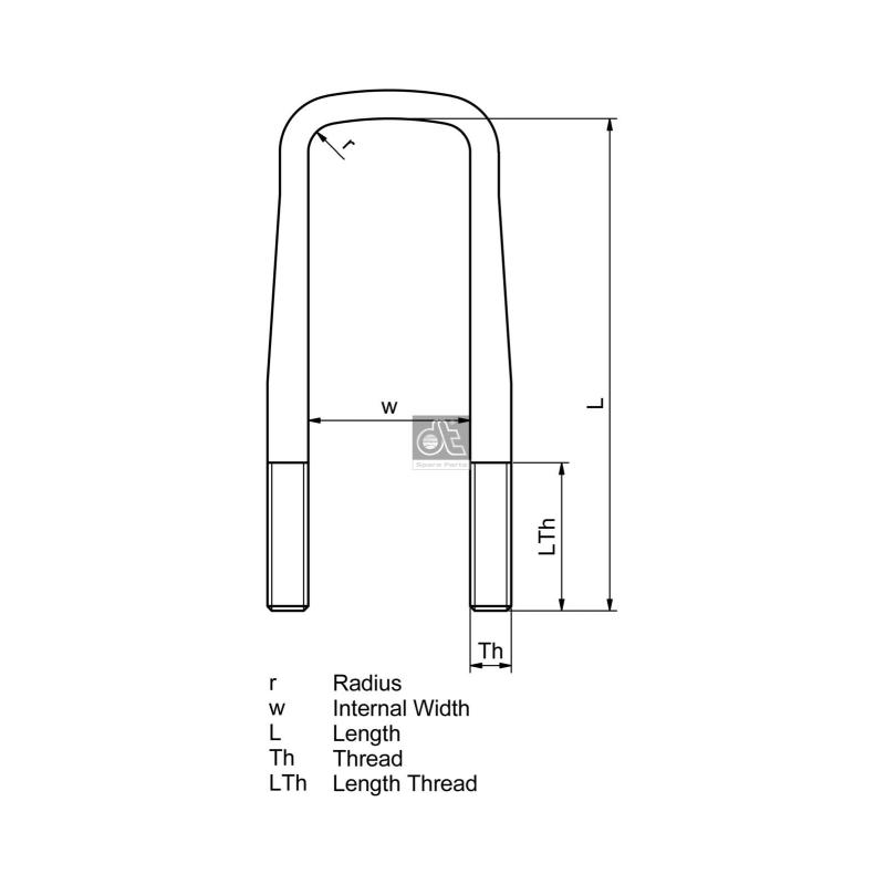 Bride de ressort DT 6.11127 - Visuel 1