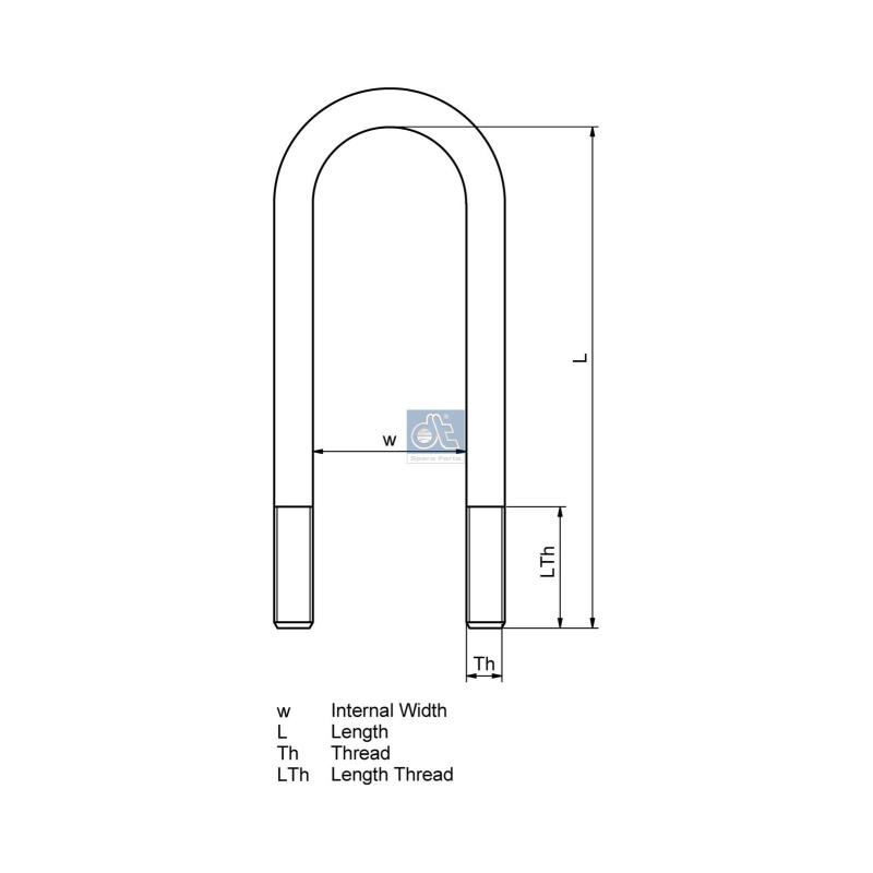 Bride de ressort DT 6.11117 - Visuel 1
