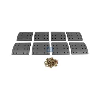 Kit de garnitures de frein, frein à tambour DT