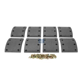 Kit de garnitures de frein, frein à tambour DT