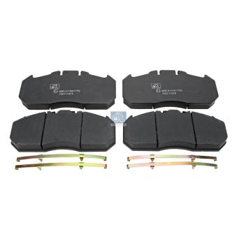 Jeu de 4 plaquettes de frein arrière DT 3.96400