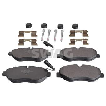 Jeu de 4 plaquettes de frein avant SWAG 33 10 6317