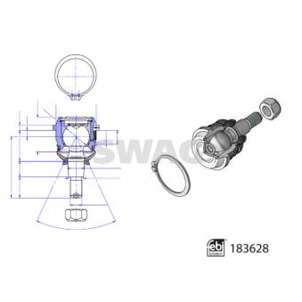 Rotule de suspension SWAG 33 10 9682