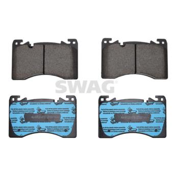 Jeu de 4 plaquettes de frein avant SWAG