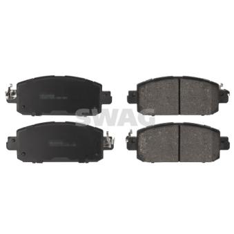 Jeu de 4 plaquettes de frein avant SWAG 33 11 0387